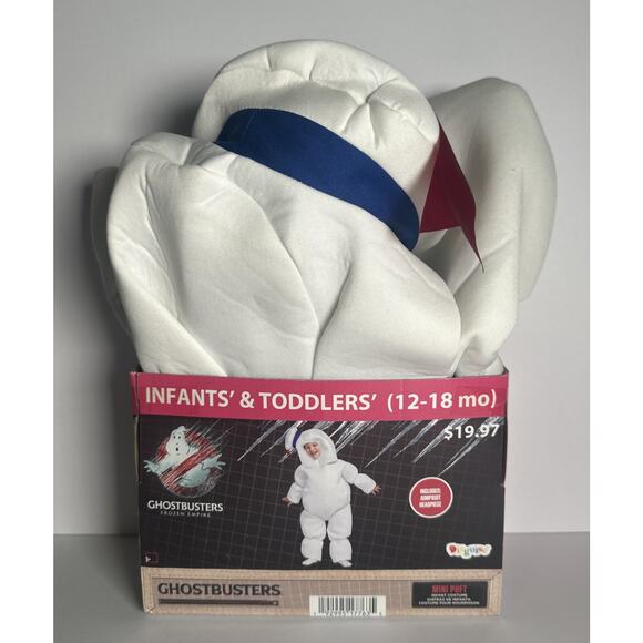 GHOSTBUSTERS~MIN STAY PUFT MARSHMALLOW~CHILD'S COSTUME~NEW/BOX~12-18 MONTHS - Picture 1 of 4